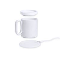 TAZZA CON SCALDATAZZA E CARICATORE WIRELESS